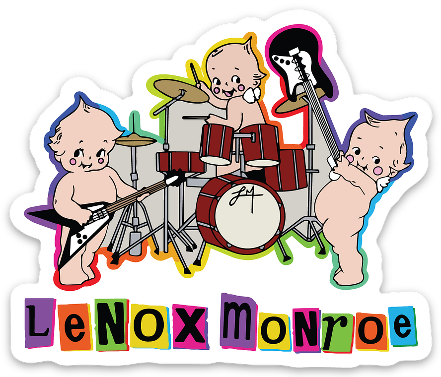 "Lenox Monroe Baby Band" Vinyl Sticker