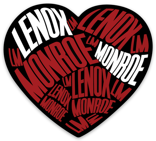 "Lenox Monroe Heart" Vinyl Sticker