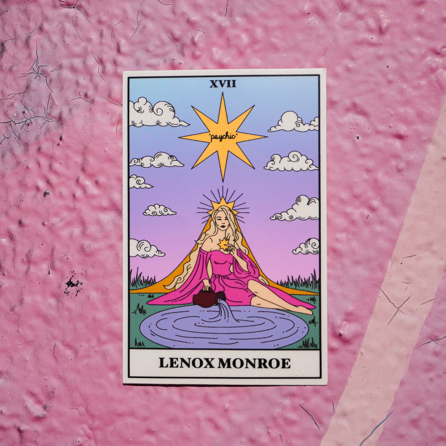 Lenox Monroe "psychic" Tarot Card Vinyl Sticker | Expected to start shipping June 22
