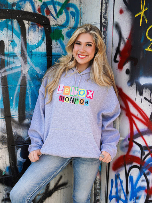 Lenox Monroe Alphabet Block Hoodie | Expected to start shipping June 22
